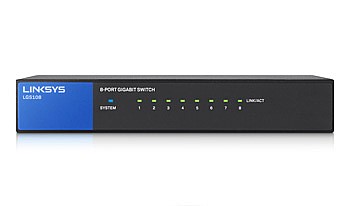 ���� ���/���� Linksys LGS108 10/100/1000 8 Port