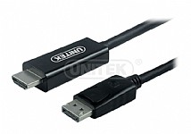 כבל DisplayPort to HDMI UNITEK Y-5118CA זכר/זכר כבל DisplayPort to HDMI UNITEK Y-5118CA זכר/זכר
