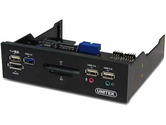 פאנל קדמי למארז UNITEK Y-3903 5.25Multi-function USB 3.0 Front Panel