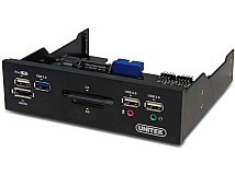 ���� ���� ����� UNITEK Y-3903 5.25"Multi-function USB 3.0 Front Panel 