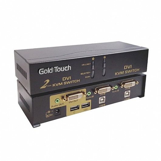 ����� ����� GOLD TOUCH KVM-DVI-2