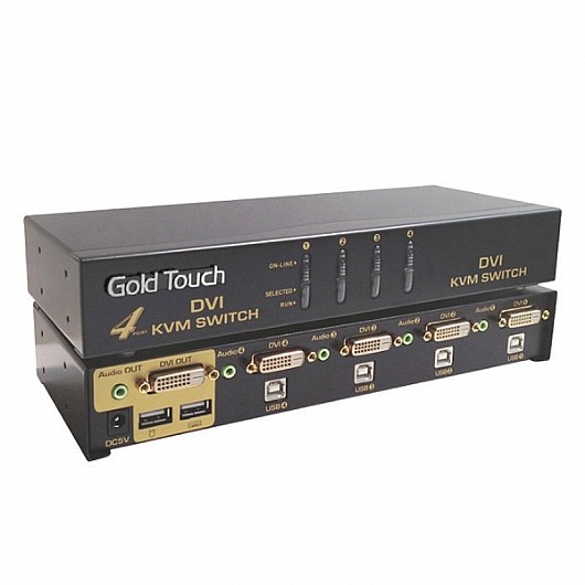 ����� ����� GOLD TOUCH KVM-DVI-4