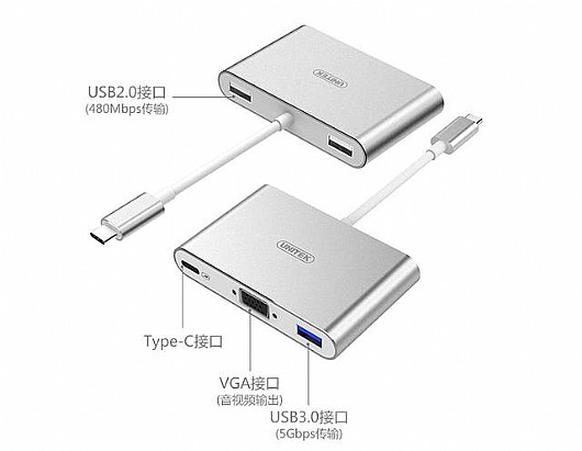 ���� Unitek USB-C Aluminium Multiport Hub Y-9102