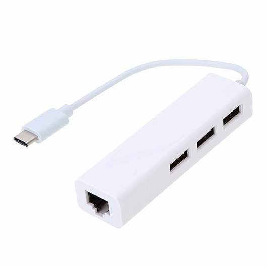 ���� HUB USB 2.0 S PORT+LAN 10/100 TYPE C 3.1