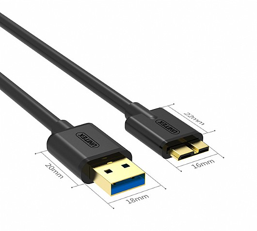��� UNITEK USB3.0 USB-A (M) to Micro B (M) Cable Y-C461BBK