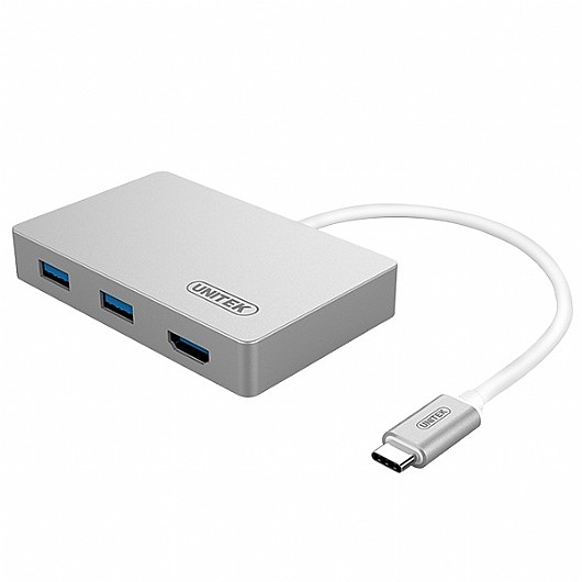 ���� 3 ������ UNITEK USB3.0 Type-C Multi-Port Hub HDMI Y-3707