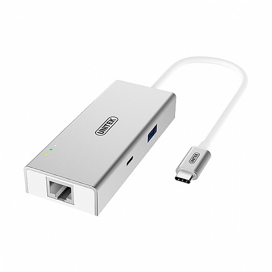  ���� UNITEK USB3.0 Type-C Aluminium Multi-Port Hub Y-9117
