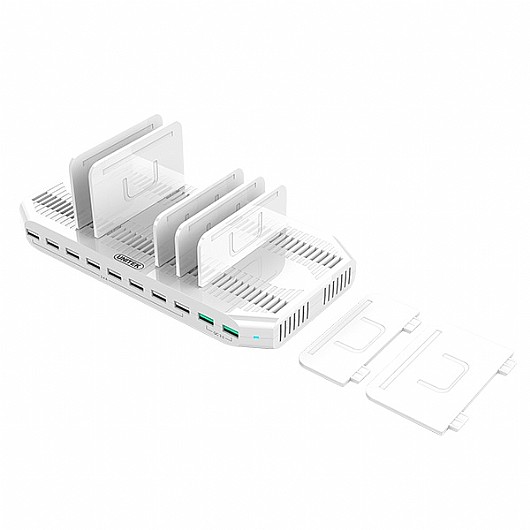 ���� ����� UNITEK 96W 10-Port USB Smart Charging Station Y-2190A