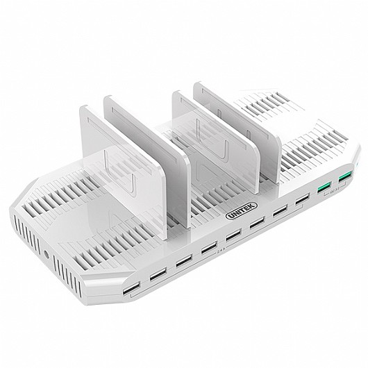 ���� ����� UNITEK 96W 10-Port USB Smart Charging Station Y-2190A