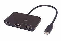 ��� ���� ����� PROTEC TYPE-C TO HDMI+USB+TYPE-C DM117 ��� ���� ����� PROTEC TYPE-C TO HDMI+USB+TYPE-C DM117