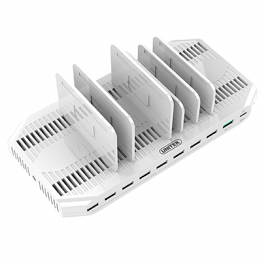 ���� ����� UNITEK 160W 10-Port USB Smart Charging Station Y-2190