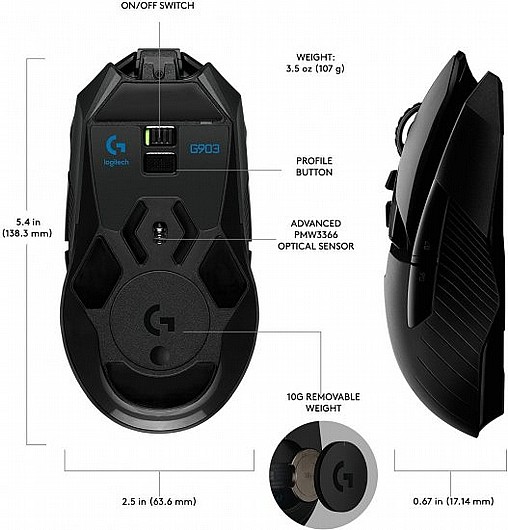 ����� ������ LogiTech G903 ������