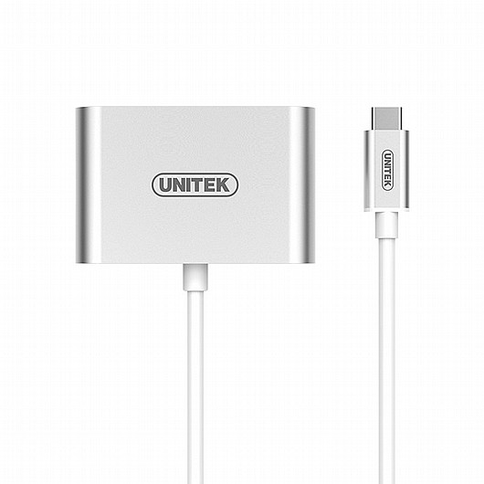 ���� ����� UNITEK USB3.1 Type-C to HDMI//VGA Converter Y-V100