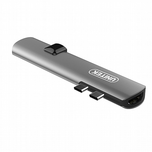 ���� UNITEK Ultra Slim Dual Type-C Multi-Port Hub