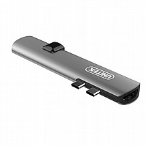 ���� UNITEK Ultra Slim Dual Type-C Multi-Port Hub