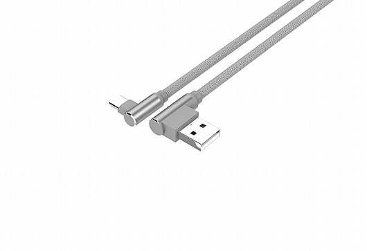 ��� UNITEK Aluminum L-Shape USB to Type-C Cable C14057GY