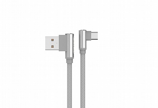 ��� UNITEK Aluminum L-Shape USB to Type-C Cable C14057GY