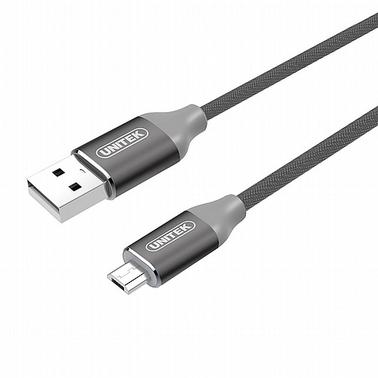 ��� UNITEK Aluminum L-Shape USB to Type-C Cable C14057GY