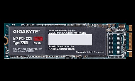 ���� SSD ����� GIGABYTE M.2 PCIe SSD 512GB GP-GSM2NE8512GNTD