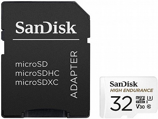 ����� ������ SanDisk High Endurance Micro SDHC UHS-I SDSQQNR-032G - ��� 32GB