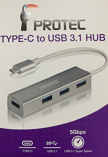 ���� PROTEC TYPE-C TO USB 3.1 HUB DM152