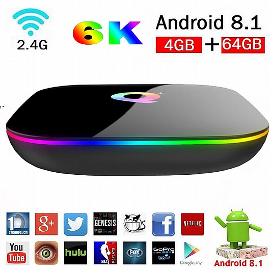 ������ Q BOX H6 Android 8.1 4GB+64GB 6K