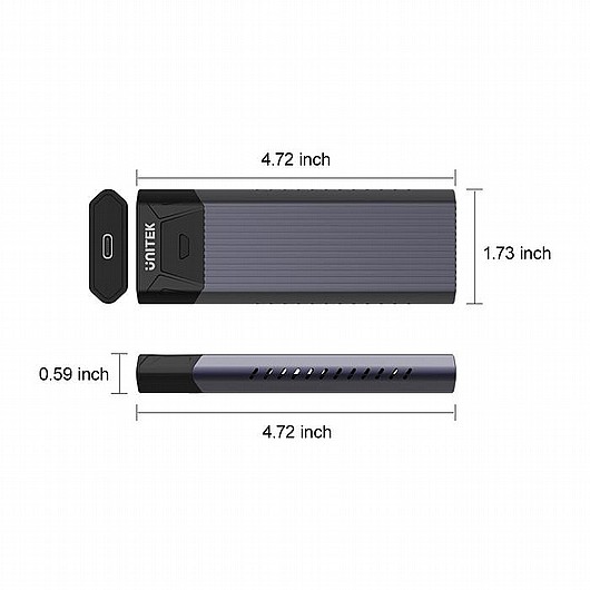 ���� ������ UNITEK USB3.1 Gen2 Type-C to M.2 SSD NVMe Enclosure Y-S1203A