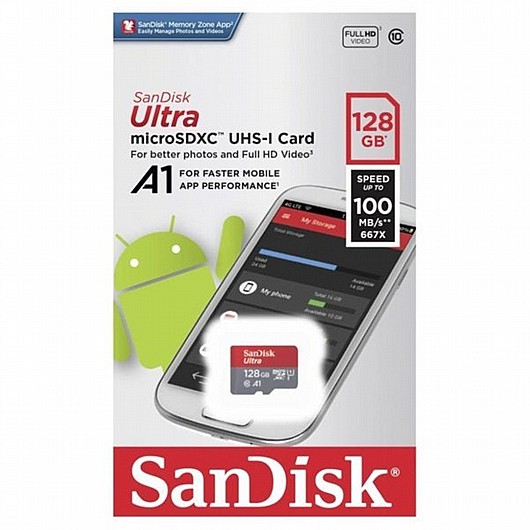 ����� ������ SanDisk Ultra SDSQUNR-128G-GN6MN 128GB Micro SD ������