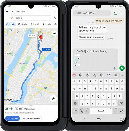  LG G8X ThinQ Dual Screen 128GB LM G850EMW 