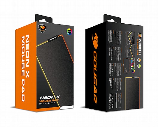 ���� ����� COUGAR RGB Gaming Mouse Pad - NEON-X 