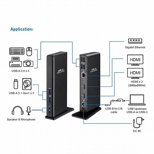 ���� ����� ����������� ����� ���� Gold Touch USB 3.0 Docking Station