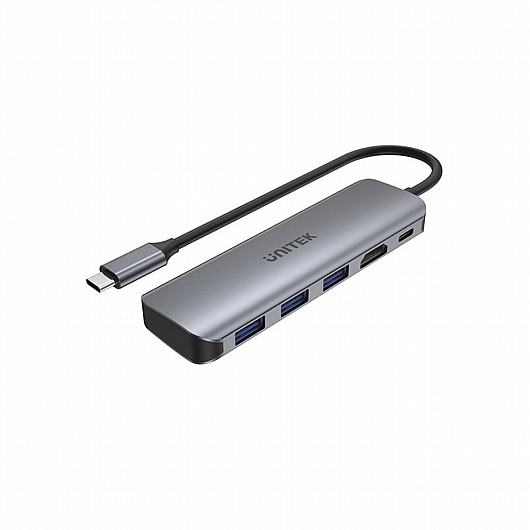 ���� ����� ���� uHUB P5+ 5-in-1 USB-C Hub with HDMI and 100W Power Delivery H1107E
