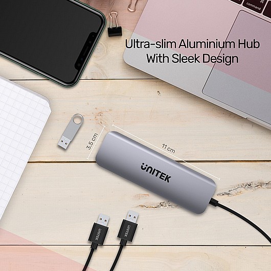 ���� ����� ���� uHUB P5+ 5-in-1 USB-C Hub with 100W Power Delivery H1107B