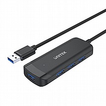 ���� uHUB Q4 4 Ports Powered USB 3.0 Hub with 150cm Long Cable H1111E ���� uHUB Q4 4 Ports Powered USB 3.0 Hub with 150cm Long Cable H1111E