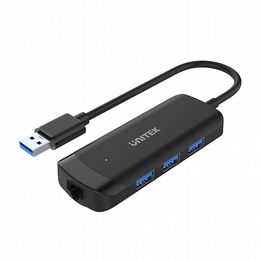 ���� uHUB Q4+ 4-in-1 Powered USB 3.0 Ethernet Hub H1111A