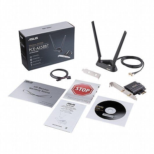 ���� ��� ������ ASUS PCE-AX58BT AX3000 Wifi6 PCIe Adapter