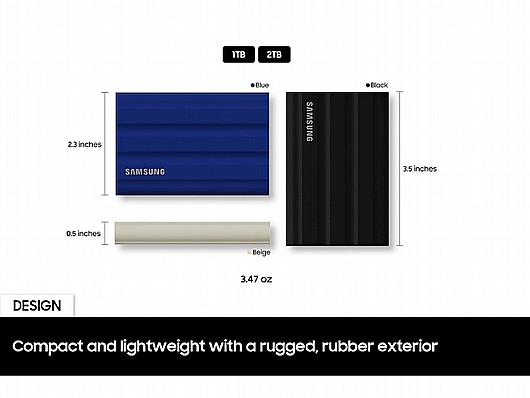���� SSD ������ Samsung Portable SSD T7 MU-PE1T0K/WW ������