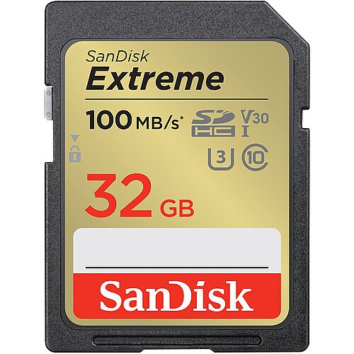 ����� ������ SanDisk Extreme  SDSDXVT-032G-GNCIN 32GB SD ������