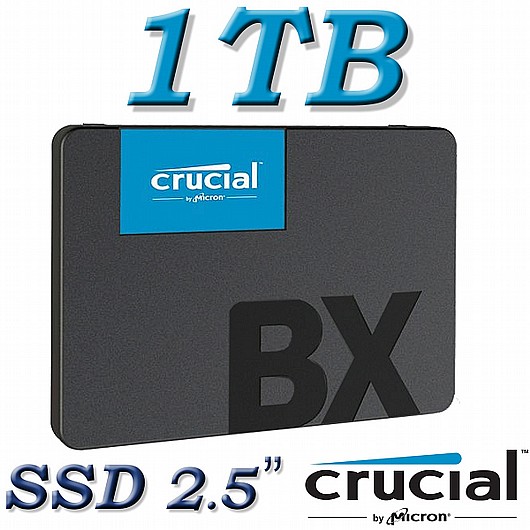 ���� ���� Crucial SSD 1TB BX500 3D NAND 2.5" CT1000BX500SSD1 