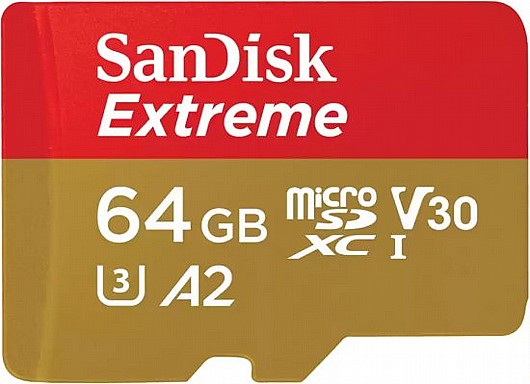 ����� ������ SanDisk Extreme Extreme 64GB Micro SD SDSQXAH-064G-GN6GN 64GB Micro SD ������