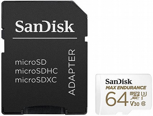 ����� ������ SanDisk Max Endurance 64GB Micro SDXC SDSQQVR-064G-GN6IA 64GB Micro SD ������