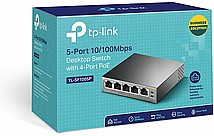 ���� ��� / ���� TP-Link TL-SF1005P 10/100 4 Port POE