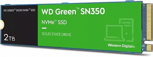 ���� Western Digital Green SN350 2TB SSD M.2 2280 PCIe NVMe WDS200T3G0C