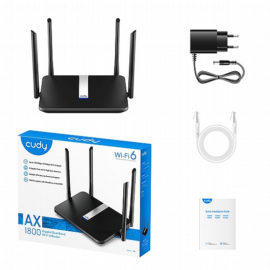 ����� MESH � X6 AX1800 Gigabit Wi-Fi 6 Mesh Router CudyTech