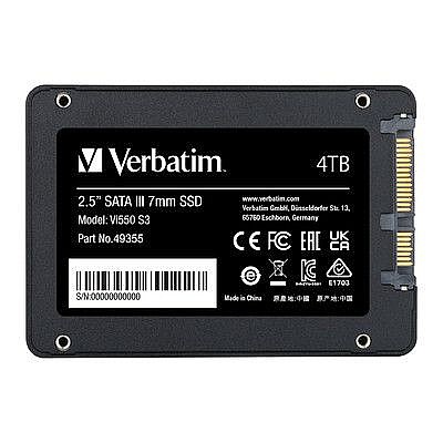 ���� SSD ����� VERBATIM Vi550 S3 25 SSD 4TB 