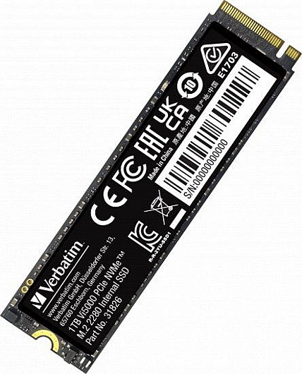 ���� ����� Verbatim Vi5000 1TB SSD PCIe M.2 NVMe