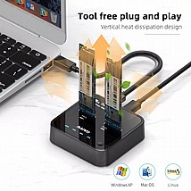 ���� ����� ������ 2 ������ ������  UNITEK USB3.0 TO Dual SATA 6G Docking Station Y-3032