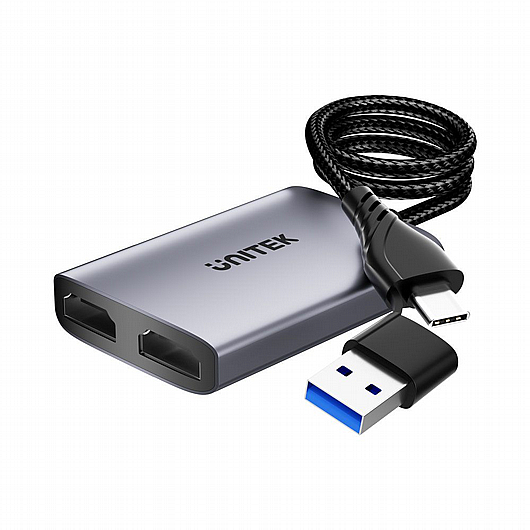 ���� ����� UNITEK V1427A01 TYPE-C/A TO DUAL 1080P HDMI