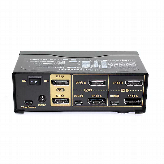 ��� Gold Touch 2Port Dual DP KVM switch KVM-DP-2-2