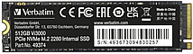 ���� ����� VERBATIM Vi3000 PCIe NVMe M.2 SSD 512GB 49374